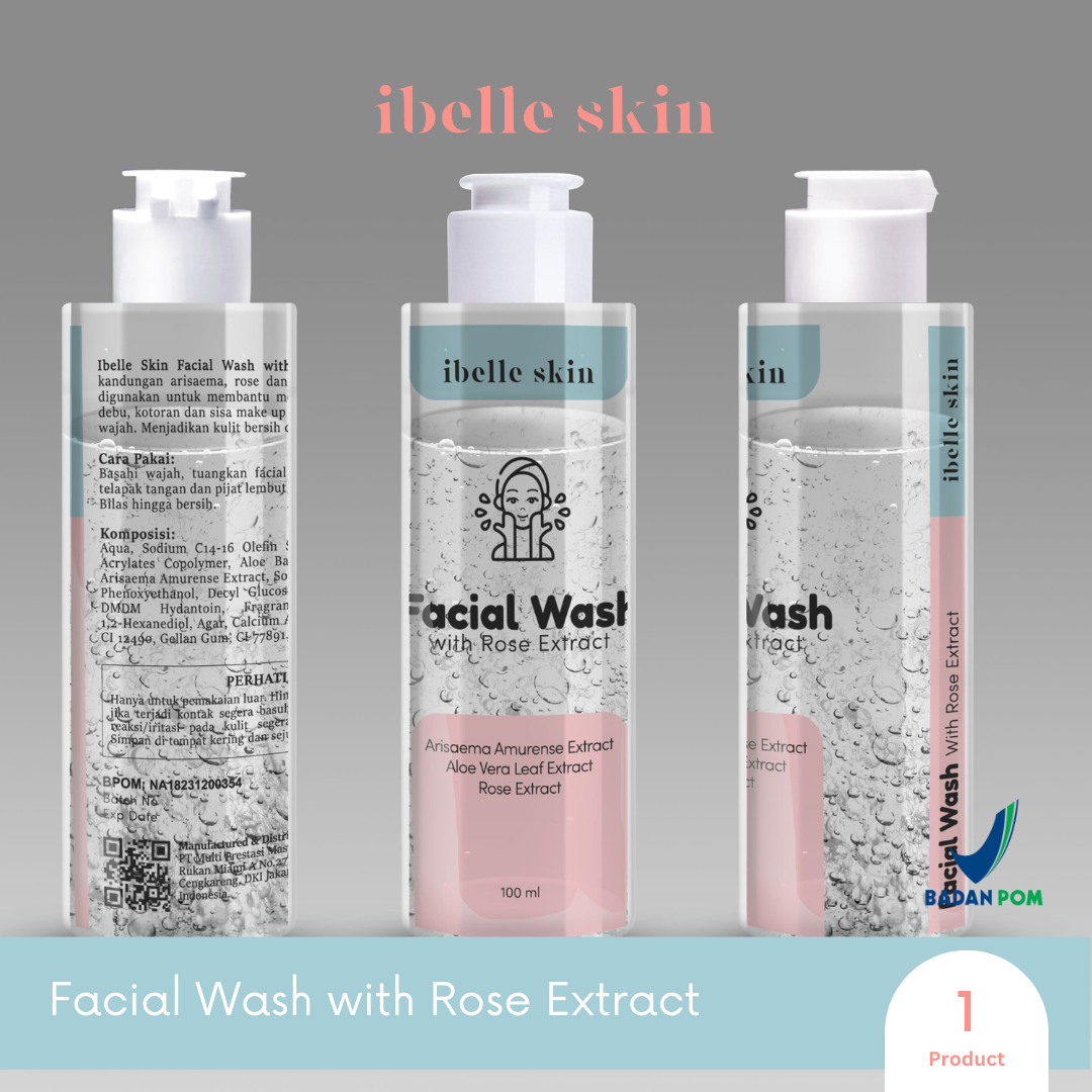 IBELLE SKIN - Facial Wash with Rose Extract